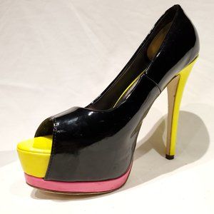 Glaze Neon Yellow, Pink, & Black Shoes